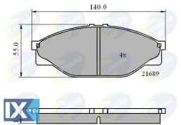 ΣΕΤ ΔΙΣΚΟΦΡΕΝΑ ΕΜΠΡ. TOYOTA  CBP0440 0446523040 0446526030 0446526040 0446526051 0446535220 0446535270 04465YZZAC 0449126240 0449126250 0449126280 0449126310