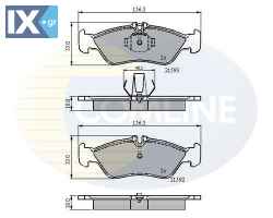 ΣΕΤ ΔΙΣΚΟΦΡΕΝΑ ΟΠΙΣΘ. MERCEDES  CBP0478 0024204020 0024206020 0044201820 0044202720 9024230510 9024230510KZ A0024204020 A0024206020 A0044201820 A0044202720 A9024230510 A9024230510KZ 2D0698451 2D069845