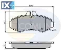 ΣΕΤ ΔΙΣΚΟΦΡΕΝΑ ΕΜΠΡ. MERCEDES  CBP0480 0004214110 0034200120 0034205420 2302220904 6384210010 A0004200120 A0004214110 A0034200120 A0034205420 A2302220904 A6384210010