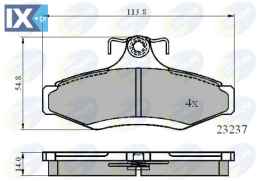 ΣΕΤ ΔΙΣΚΟΦΡΕΝΑ ΟΠΙΣΘ. CHEVROLET-DAEWOO-S  CBP0495 96391892 AW346513 96245179 96253368 S4521001