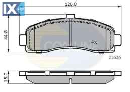 ΣΕΤ ΔΙΣΚΟΦΡΕΝΑ ΕΜΠΡ. NISSAN  CBP0508 410601F025 410606F625 410606F626 4106099B25 4106099B26 41060BF625 416099B26