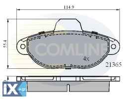 ΣΕΤ ΔΙΣΚΟΦΡΕΝΑ ΕΜΠΡ. FIAT  CBP0509 46565733 5892786 71738134 71770984