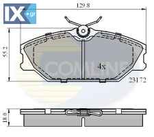 ΣΕΤ ΔΙΣΚΟΦΡΕΝΑ ΕΜΠΡ. RENAULT  CBP0526 410604441R 410607125R 7701206379 7701206380 7701209380 8671005930 8671016177