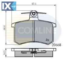 ΣΕΤ ΔΙΣΚΟΦΡΕΝΑ ΟΠΙΣΘ. ALFA ROMEO-AUDI  CBP0558 437698451 443498451 443615415N 443615415P 443615415S 443698451 443698451A 443698451B 443698451C 447698451 447698451A 447698451C 4A0615415 4A0615415C 4A06