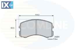 ΣΕΤ ΔΙΣΚΟΦΡΕΝΑ ΕΜΠΡ. MITSUBISHI  CBP06061 MN116764 MR569225 MZ690185