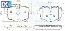 ΣΕΤ ΔΙΣΚΟΦΡΕΝΑ ΟΠΙΣΘ. BMW  CBP06072 34212284389 34212284390 34216775346 34216798196 34216857805 34216867175 34216890353 34216892642