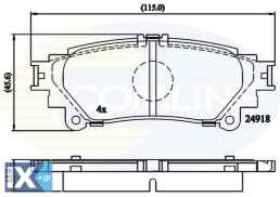 ΣΕΤ ΔΙΣΚΟΦΡΕΝΑ ΟΠΙΣΘ. LEXUS  CBP06078 0446647070 0446647071 0446648130 0446648140 0446652180 044660E010 0446648130 0446648140