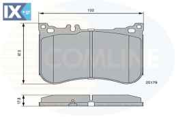 ΣΕΤ ΔΙΣΚΟΦΡΕΝΑ ΕΜΠΡ. MERCEDES-BENZ  CBP06114 0064205020 0064209320 0084200920 0084203320 A0064205020 A0064209320 A0084200920 A0084203320