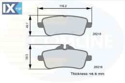 ΣΕΤ ΔΙΣΚΟΦΡΕΝΑ ΟΠΙΣΘ. MERCEDES-BENZ  CBP06121 0064203520 0064206320 A0064203520 A0064206320 A0074208620