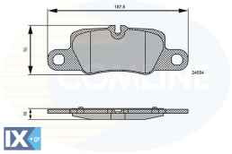 ΣΕΤ ΔΙΣΚΟΦΡΕΝΑ ΟΠΙΣΘ. PORSCHE  CBP06123 97035194905 97035294703 97035294902 97035294903 97035294904 97035294905 99135294803 99135294901
