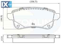 ΣΕΤ ΔΙΣΚΟΦΡΕΝΑ ΟΠΙΣΘ. RENAULT  CBP06124 440603558R 440608061R 440608235R 440834627R