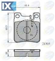 ΣΕΤ ΔΙΣΚΟΦΡΕΝΑ ΟΠΙΣΘ. MERCEDES  CBP0702 0024200520 0024201620 002420162005 0024201820 0024204620 0024208020 0034203020 003420302037 0034204820 0034204920 0044201620 004420162041 0044209220 00442092204
