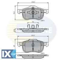 ΣΕΤ ΔΙΣΚΟΦΡΕΝΑ ΕΜΠΡ. VOLVO  CBP0730 272401 2724011 274335 30648385 30648386 30648387 30776712 31262503 31262506 8623861 8634921