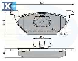 ΣΕΤ ΔΙΣΚΟΦΡΕΝΑ ΕΜΠΡ. AUDI-VW-SKODA-SEAT  CBP0737 1J0615115 1J0698151 1J0698151A 1J0698151B 1J0698151C 1J0698151H 1JE698151B 1S0698151 1S0698151B 1S0698151C 5C0698151A 5Z0698151A 6C0698151 6Q0698151 JZ