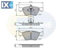 ΣΕΤ ΔΙΣΚΟΦΡΕΝΑ ΕΜΠΡ. OPEL  CBP0738 1605003 1605855 90443873 1605003 1605855 90443873 4467049 4467899 4483723 4646899 4648457