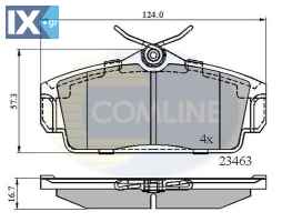 ΣΕΤ ΔΙΣΚΟΦΡΕΝΑ ΕΜΠΡ. NISSAN  CBP0740 410602F028 410602F525 410602F526 410602F527 410602F528 410605M325 410605M326 41060BM525 D1060BM50A