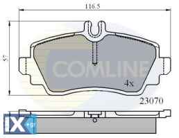 ΣΕΤ ΔΙΣΚΟΦΡΕΝΑ ΕΜΠΡ. MERCEDES  CBP0748 168400720 1684200020 1684200120 1684200720 1684200820 1684201120 1684201220 1684201320 168420132041 1684201420 1684201520 A1684200020 A1684200120 A1684200720 A16