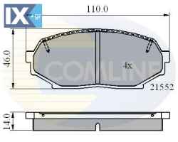 ΣΕΤ ΔΙΣΚΟΦΡΕΝΑ ΕΜΠΡ. MAZDA  CBP0754 NAY03323ZC NAZ03328ZA NAY03323ZA NAY03323ZB NAY0333ZA NAY0333ZB NAY13323Z NAY13323ZA NAY1333Z NAY1333ZA NAZ03328Z NAZ0338Z SAY13323Z SAY1333Z