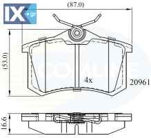ΣΕΤ ΔΙΣΚΟΦΡΕΝΑ ΟΠΙΣΘ. AUDI-SEAT-VW-CITRO  CBP0797 1607083280 1608520380 1616872680 1631831780 1K0698451J 425420 425467 573005S 573032S 1E0698451 1E0698451B 1E0698451D 1E0698451E 1E0698451G 1H0615415 1
