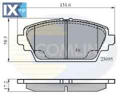 ΣΕΤ ΔΙΣΚΟΦΡΕΝΑ ΕΜΠΡ. NISSAN  CBP0802 410604U125 410604U126 41060AV125 41060AV126