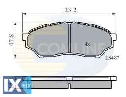 ΣΕΤ ΔΙΣΚΟΦΡΕΝΑ ΕΜΠΡ. MITSUBISHI  CBP0826 MN102615 MR334950 MR475453 MZ690025