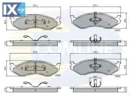 ΣΕΤ ΔΙΣΚΟΦΡΕΝΑ ΕΜΠΡ. CHRYSLER-JEEP  CBP0845 83504371 8305252531 0K5533323Z 4713175 4778058 4778058AB 5252531 8305252531 83504371 4713175 4778058 4778058AB 5252531