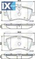 ΣΕΤ ΔΙΣΚΟΦΡΕΝΑ ΕΜΠΡ. MERCEDES  CBP0854 0034202520 0034202620 0034204520 0034205920 0034206020 0034209520 0054206220 0054209620 0064206220 A0034202520 A0034202620 A0034204520 A0034205920 A0034206020 A0