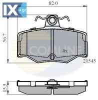ΣΕΤ ΔΙΣΚΟΦΡΕΝΑ ΟΠΙΣΘ. NISSAN  CBP0878 440603F025 440603F085 440603FD85 4406070J25 4406070J26 44060BM425 44060BM426 D4060BM40A