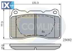 ΣΕΤ ΔΙΣΚΟΦΡΕΝΑ ΕΜΠΡ. MITSUBISHI-OPEL  CBP0895 22791925 23145627 26296FE120 13329562 13411116 1605100 410603303R 30646135 30683412