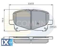 ΣΕΤ ΔΙΣΚΟΦΡΕΝΑ ΕΜΠΡ. TOYOTA  CBP0904 0446528430