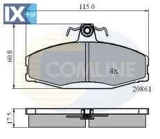 ΣΕΤ ΔΙΣΚΟΦΡΕΝΑ ΕΜΠΡ. SKODA-VW  CBP0928 115430261 115430284 115430285 6U0698151 6U0698151A 6U0698151B 6U0698151C 6U0698151D 6U0698151E 6U0698151F 8U0698151E 115430261 115430284 115430285 6U0698151 6U06