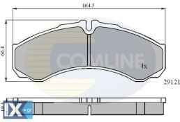 ΣΕΤ ΔΙΣΚΟΦΡΕΝΑ ΕΜΠΡ.   ΟΠΙΣΘ. IVECO - RE  CBP0931 41060MB225 D1060MB20C 1906401 19092981 2992339 2995633 2995693 2996465 2996535 42470846 42548194 504093780