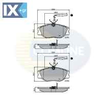 ΣΕΤ ΔΙΣΚΟΦΡΕΝΑ ΕΜΠΡ. CITROEN-FIAT-PEUGEO  CBP11001 1611458180 425109 425110 425453 9946016 E172039 E172519 1611458180 425109 425110 425453 9946016 E172039 E172519 71752992 71770974 77362237 9946016 71