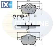 ΣΕΤ ΔΙΣΚΟΦΡΕΝΑ ΕΜΠΡ. AUDI  CBP11025 4B0615116 4B0615116A 4B0615116F 4B0615116G 4B0698151 4B0698151A 4B0698151AF 4B0698151B 4B0698151H 4B0698151K 7M3698151 8E0698151J 4B0615116 4B0615116A 4B0615116F 4B