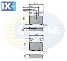 ΣΕΤ ΔΙΣΚΟΦΡΕΝΑ ΟΠΙΣΘ. PEUGEOT  CBP11060 1611456880 425081 425193 E172198 E172223 E172280 1611456880 425081 425193 E172198 E172223 E172280