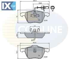 ΣΕΤ ΔΙΣΚΟΦΡΕΝΑ ΕΜΠΡ. VW  CBP11136 7M3698151A 7M3698151A 1133446 1205696 1237133 YM212K021BA YM2J2K021BA 7M3698151A 7M3698151A