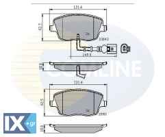 ΣΕΤ ΔΙΣΚΟΦΡΕΝΑ ΕΜΠΡ. SEAT-SKODA-VW  CBP11147 6Q0698151C 6Q0698151C 6Q0698151C 6Q0698151C