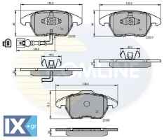ΣΕΤ ΔΙΣΚΟΦΡΕΝΑ ΕΜΠΡ. AUDI-SEAT-VW  CBP11224 1K0615106AL 1K0698151 1K0698151C 1K0698151E 3C0698151 3C0698151A 3C0698151B 3C0698151C 3C0698151D 3C0698151J 5C0698151 5K0698151 8J0698151 8J0698151C JZW698