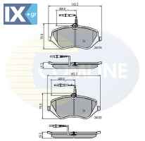ΣΕΤ ΔΙΣΚΟΦΡΕΝΑ ΕΜΠΡ. PEUGEOT  CBP11251 1611334980 425278 425294 425336 425337 425348 425383 425410 425411 425480 4254A0 4254A3 1611334980 425278 425294 425336 425383 425411 425480 4254A0 4254A3