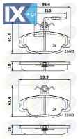 ΣΕΤ ΔΙΣΚΟΦΡΕΝΑ ΕΜΠΡ. RENAULT-DACIA  CBP1133 425041 425070 425310 6025071042 7701201775 7701202285 7701202516 7701202539 7701202540 7701202712 7701202894 7701202895 7701203129 7701203282 7701203777 770