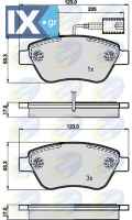ΣΕΤ ΔΙΣΚΟΦΡΕΝΑ ΕΜΠΡ. ALFA ROMEO-FIAT-LAN  CBP11535 425406 425407 425496 425406 425407 425496 71752983 71754802 71770082 71772221 71772224 77362091 77362194 77362548 77363942 77363974 77364158 77364393