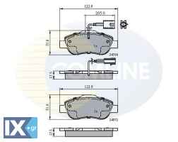 ΣΕΤ ΔΙΣΚΟΦΡΕΝΑ ΕΜΠΡ. FIAT  CBP11600 1559697 1731171 1736937 9S512K021A 9S512K021AA BS512K021AA ME9S5J2K021AA ME9S5J2K021AB 71770058 71773151 77364636 77365817