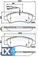 ΣΕΤ ΔΙΣΚΟΦΡΕΝΑ ΟΠΙΣΘ. CITROEN-FIAT-PEUGE  CBP11604 1612434180 1614412180 1612434180 1614412180 77366679