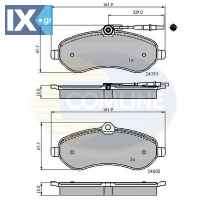 ΣΕΤ ΔΙΣΚΟΦΡΕΝΑ ΕΜΠΡ. CITROEN-FIAT-PEUGEO  CBP11621 SU001A1067 425363 425364 425365 425366 4254A1 4254A2 425363 425364 425365 425366 4254A1 4254A2 0009467548988 425364 71770048 71770050 77364512 946754