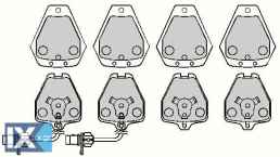 ΣΕΤ ΔΙΣΚΟΦΡΕΝΑ ΕΜΠΡ. AUDI  CBP11764 4B0698151C 8D0698151B
