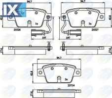 ΣΕΤ ΔΙΣΚΟΦΡΕΝΑ ΟΠΙΣΘ. LANCIA  CBP12154 77365809 77365809