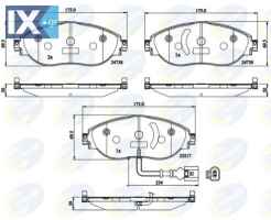ΣΕΤ ΔΙΣΚΟΦΡΕΝΑ ΕΜΠΡ. AUDI-SEAT-SKODA-VW  CBP12201 3C0698151E 3C0698151F 3C0698151G 3C0698151H 3Q06989151 5Q0698151G 5Q0698151K 7N0698151A 7N0698151B 7N0698151C 7N0698151D 8V0698151C 3C0698151E 3C06981