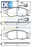 ΣΕΤ ΔΙΣΚΟΦΡΕΝΑ ΕΜΠΡ. CITROEN - FIAT - PE  CBP12227 1607878380 1607878580 1611457380 1611839180 1612433880 1612433980 425355 425356 425357 425358 425461 425462 E172301 1607878380 1607878580 1611457380