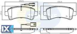 ΣΕΤ ΔΙΣΚΟΦΡΕΝΑ ΟΠΙΣΘ. CITROEN-FIAT-PEUGE  CBP12395 1612434080 1612434080 77367094
