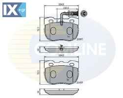 ΣΕΤ ΔΙΣΚΟΦΡΕΝΑ ΕΜΠΡ. LAND ROVER  CBP1401 RTC6781 STC8189 STC8571 STC8572 STC9190 RTC6781 STC8189 STC8571 STC8572 STC9149 STC9189 STC9190 STC9191
